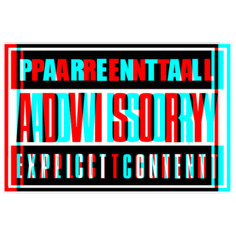 Parent Advisory Sticker PNG Pic