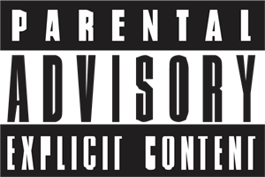 Parental Advisory Sticker PNG Clipart