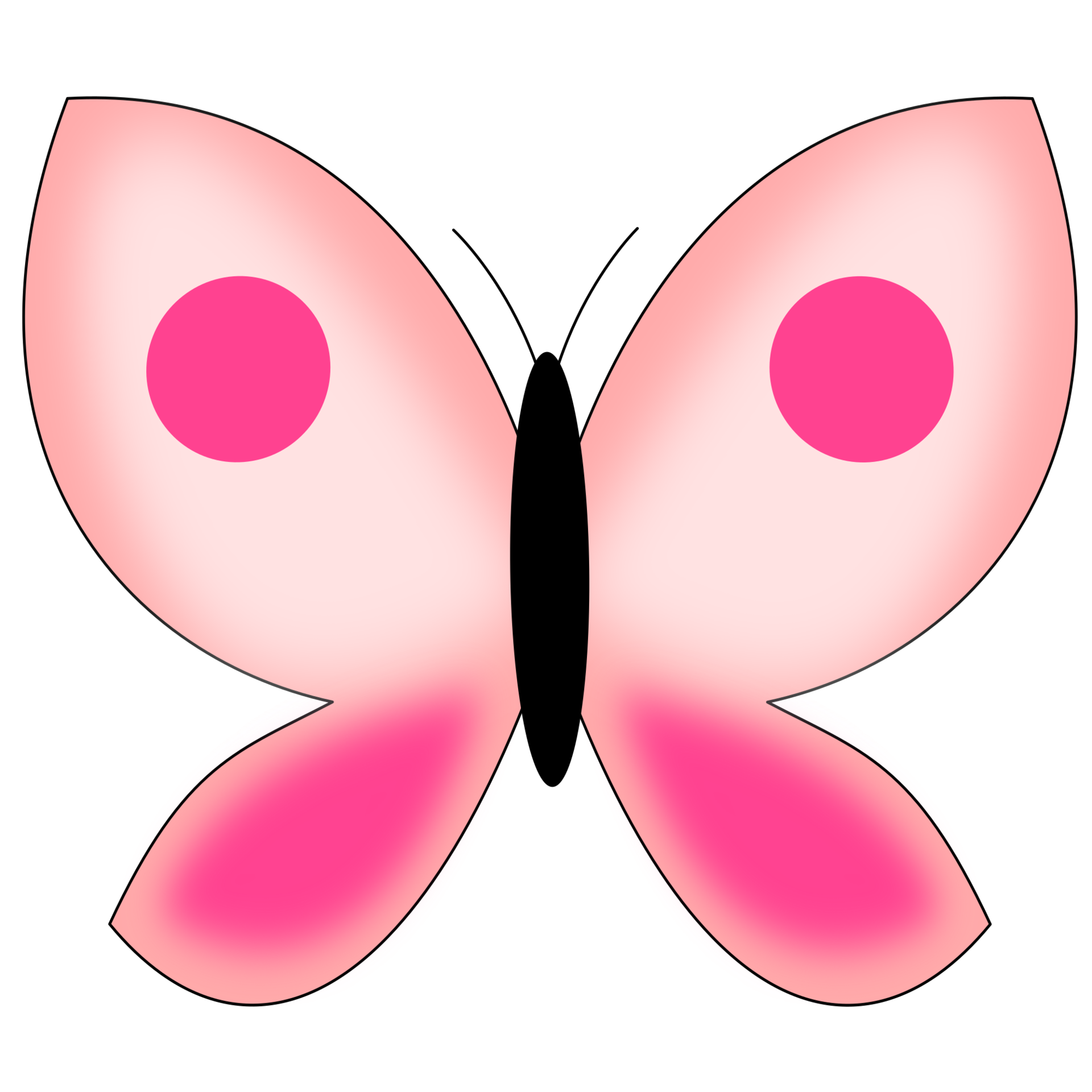Pink Butterfly PNG File