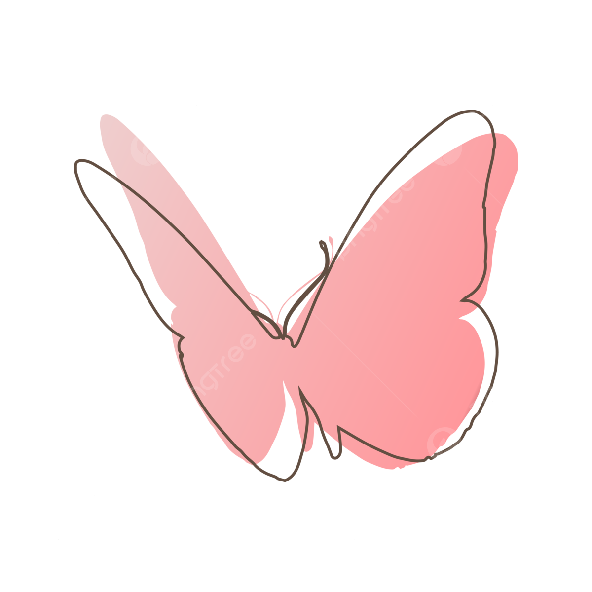 Pink Butterfly PNG Images