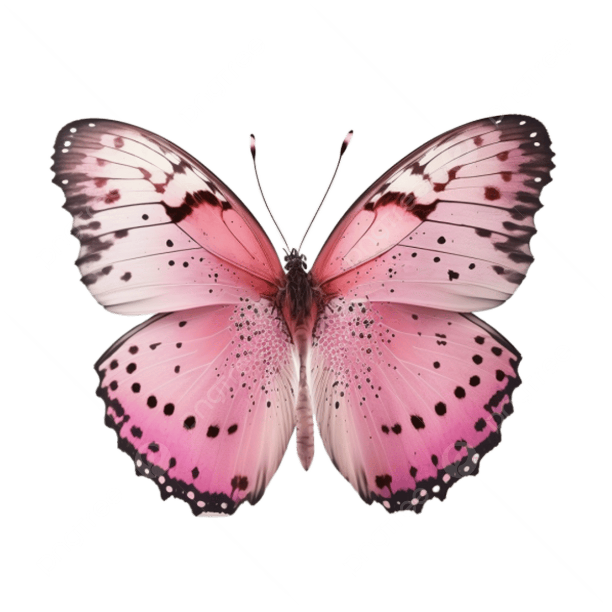 Pink Butterfly Transparent