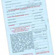 Police Ticket PNG HD Image