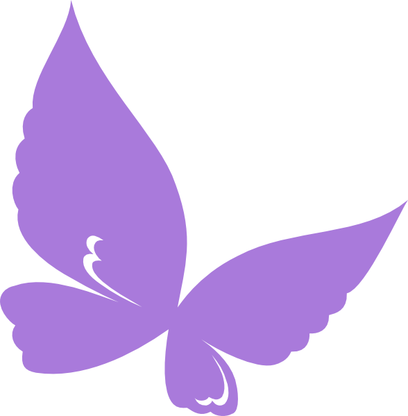 Purple Butterfly Transparent