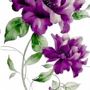 Purple Flower PNG Image File
