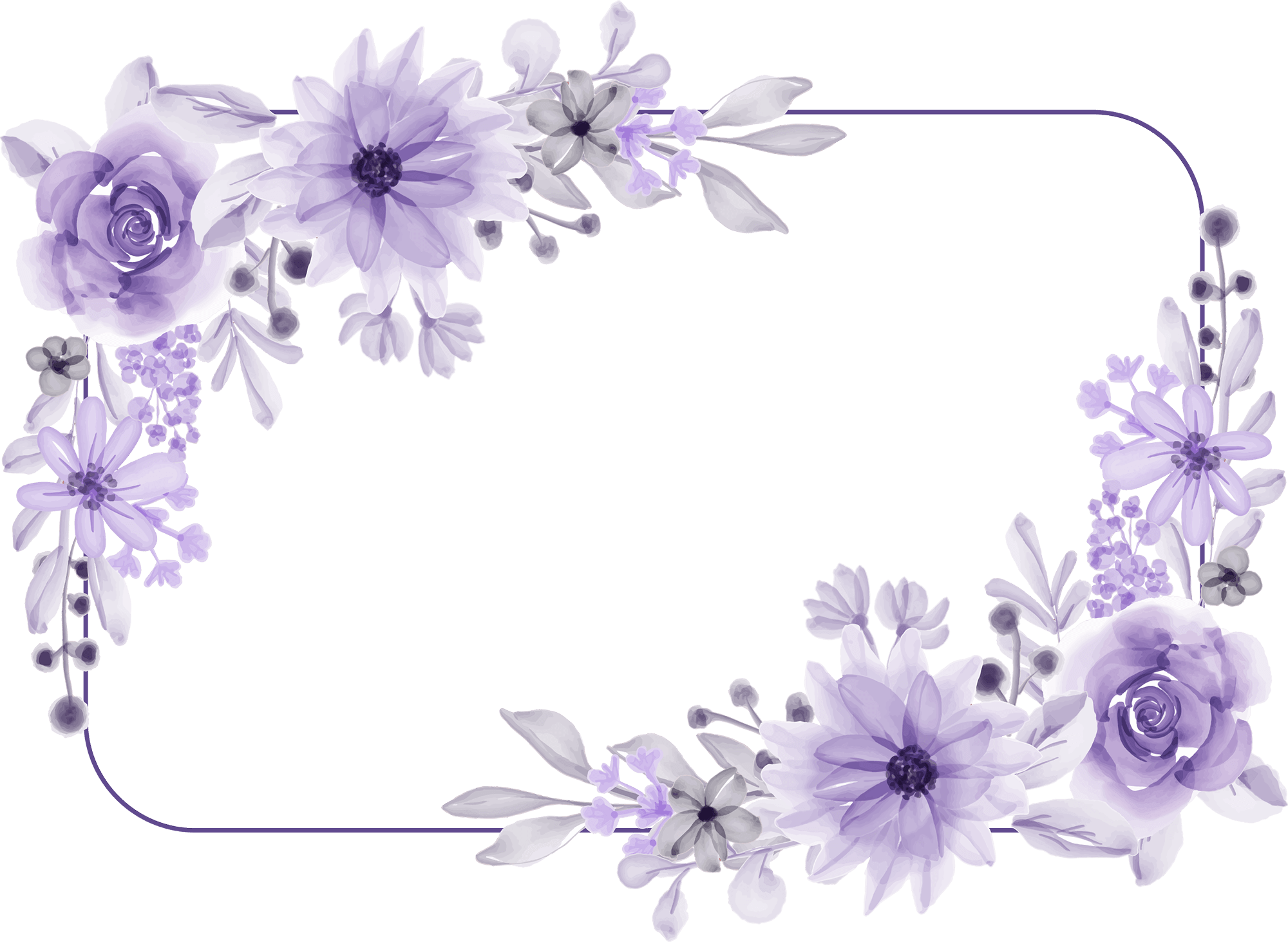 Purple Flower PNG Images HD