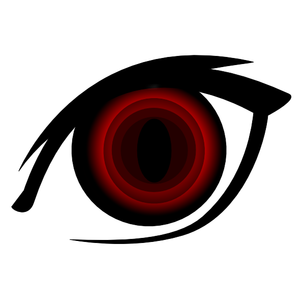 Red Eye PNG Cutout