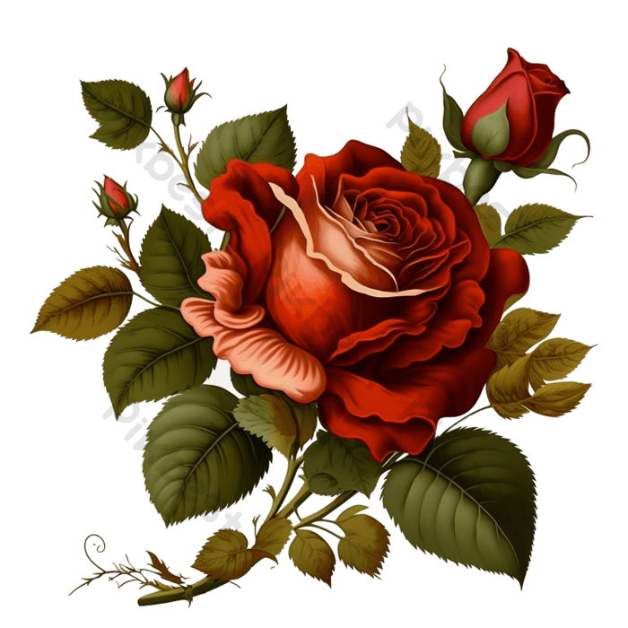 Red Rose PNG Free Image
