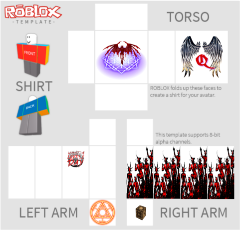 Download Roblox Images Shaded Shirt Template HQ PNG Image
