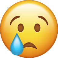 Sad Emoji PNG Cutout