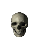 Skull Emoji Background PNG