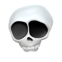 Skull Emoji PNG Background