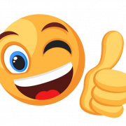 Thumbs Up Emoji Background PNG