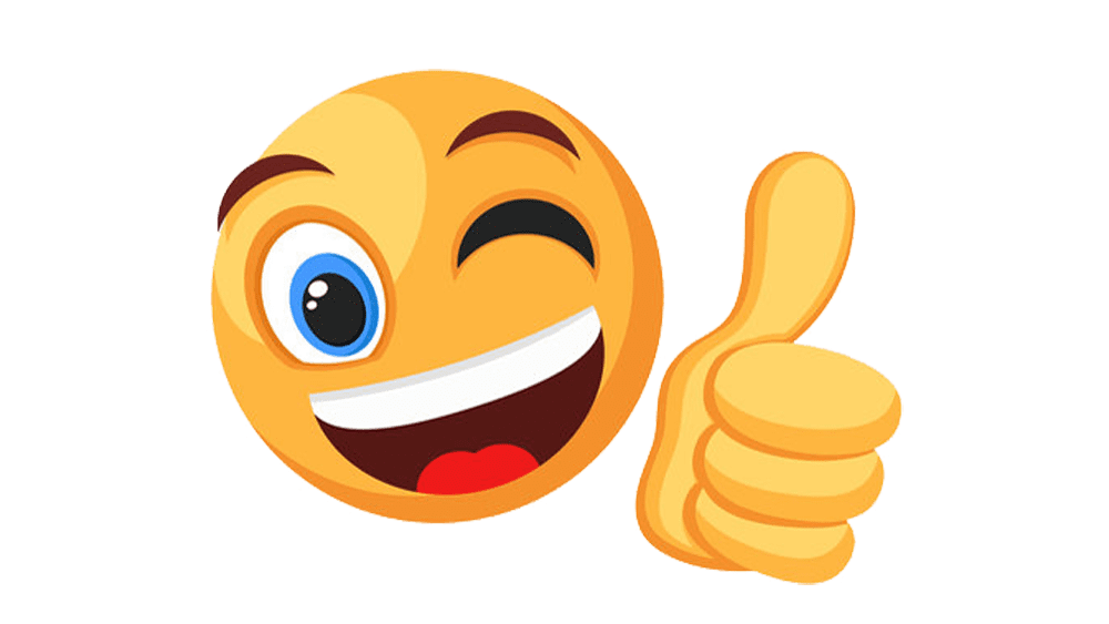 Thumbs Up Emoji Background PNG