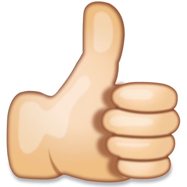 Thumbs Up Emoji PNG Images