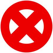 X Red PNG Background