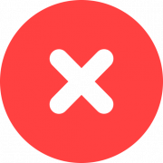 X Red PNG Free Image