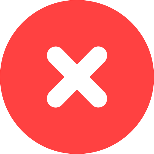 X Red PNG Free Image