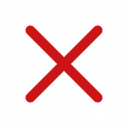 X Red PNG Image File