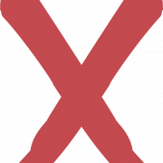 X Red PNG Images HD