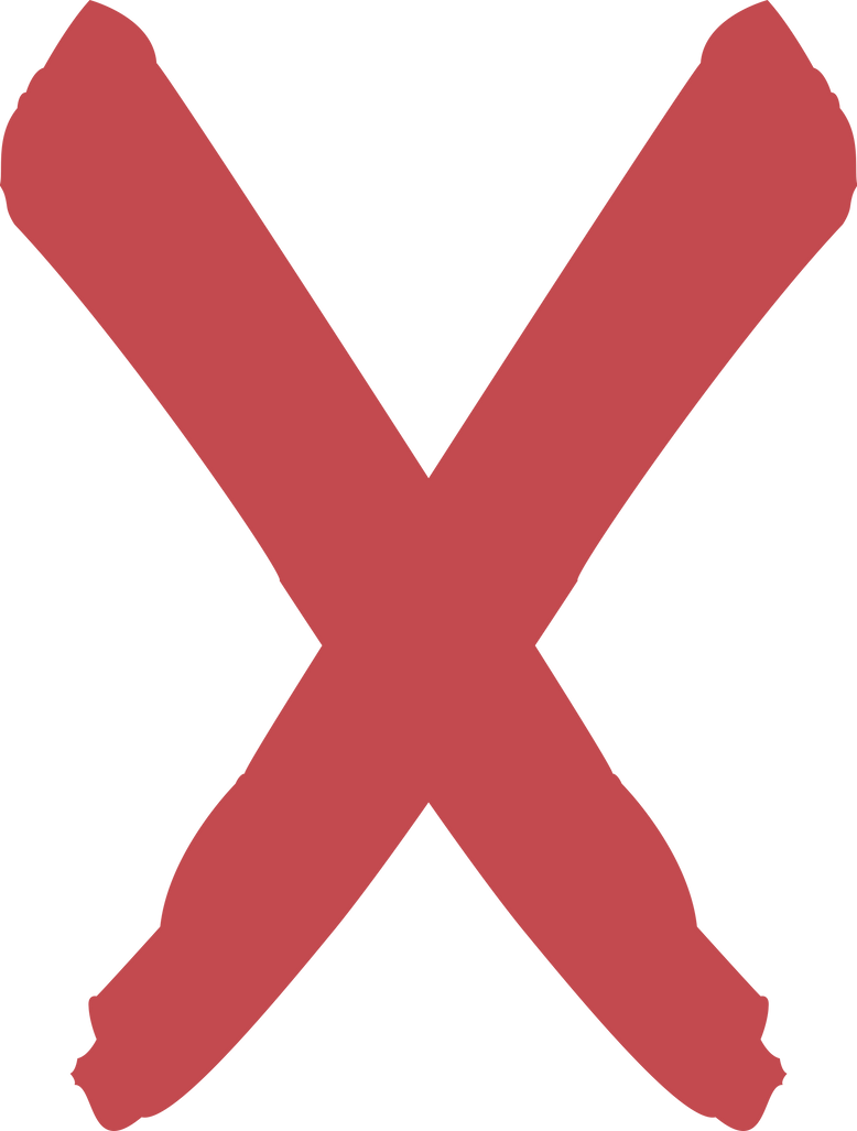 X Red PNG Images HD