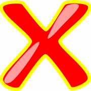 X Red PNG Photo