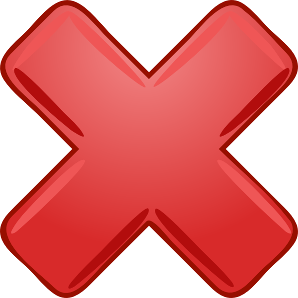 X Red PNG Transparent Images - PNG All