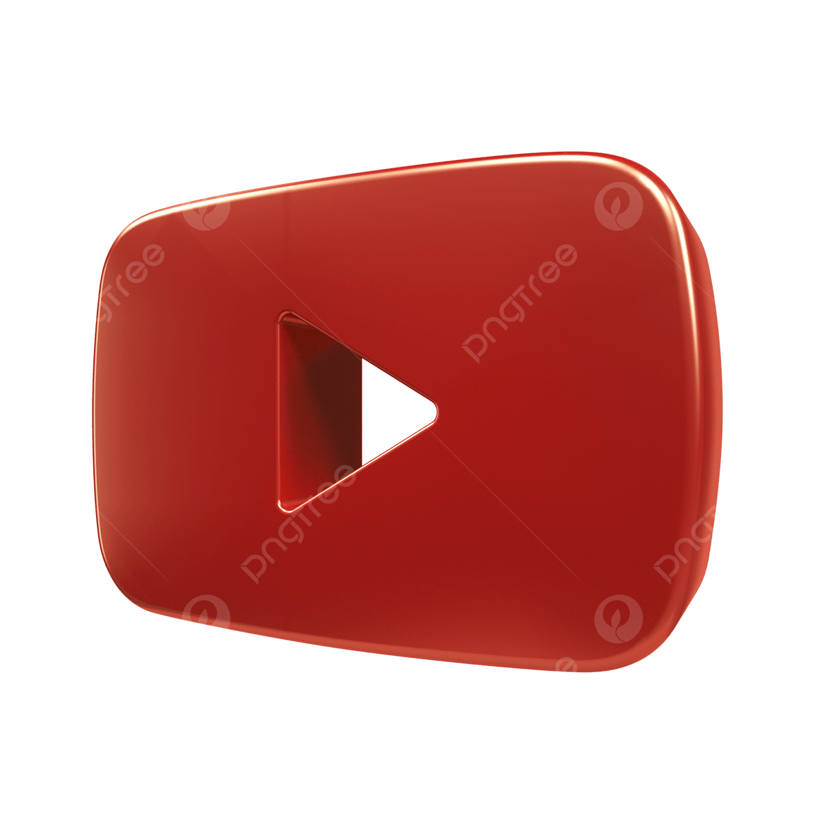 YouTube Play Button PNG Image File