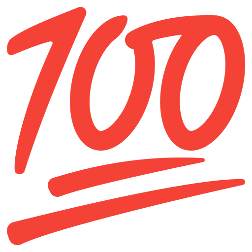 100 Emoji PNG Clipart