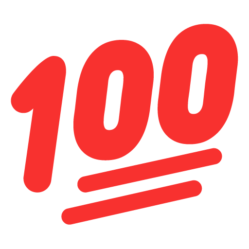 100 Emoji PNG Image File
