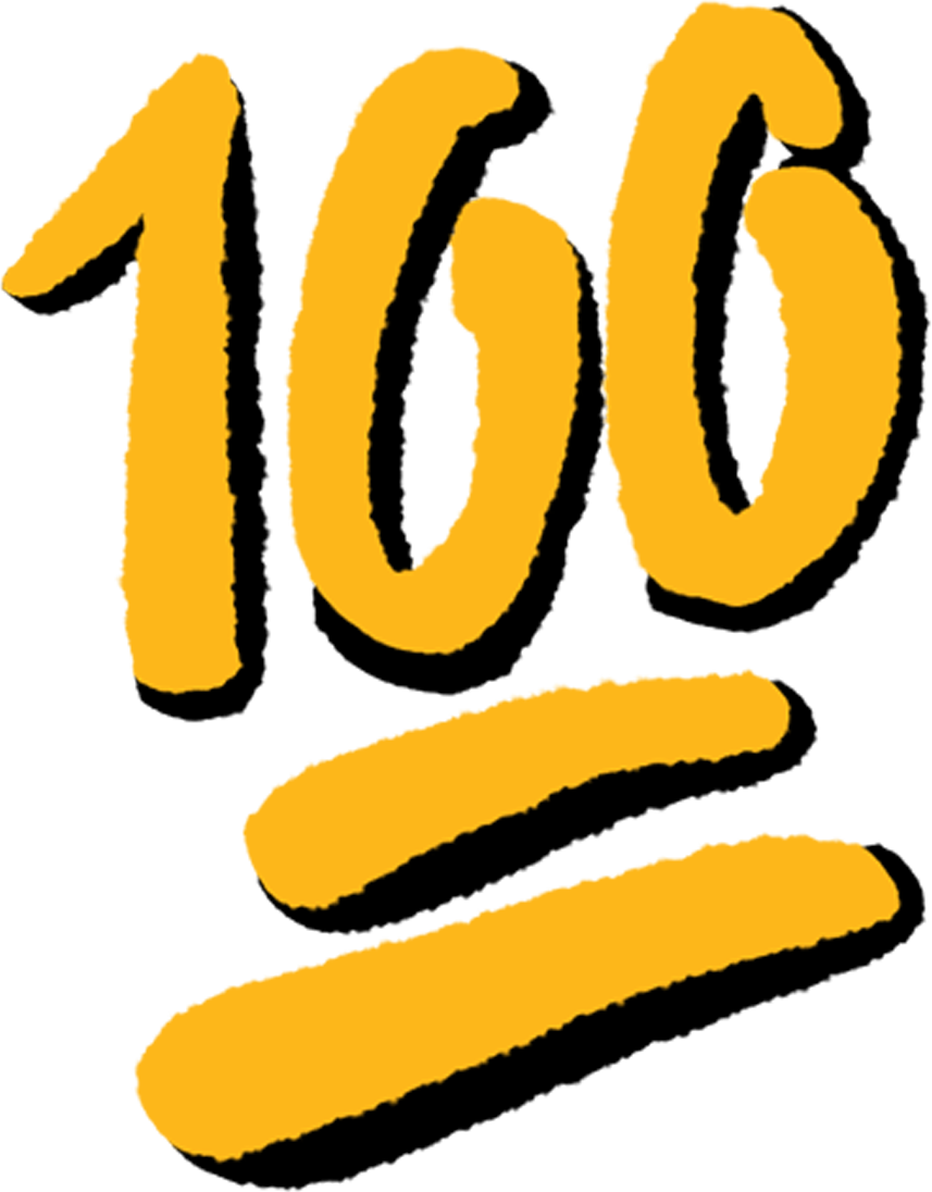 100 Emoji PNG Image HD