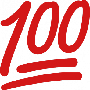 100 Emoji PNG Image