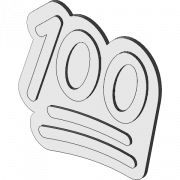 100 Emoji PNG Photo