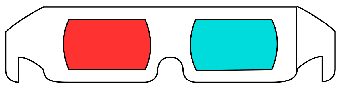 3D Glasses PNG Cutout