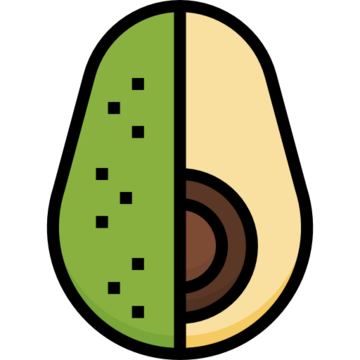 Aesthetic Avocado PNG Clipart