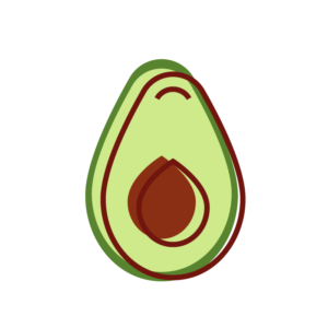 Aesthetic Avocado PNG Images