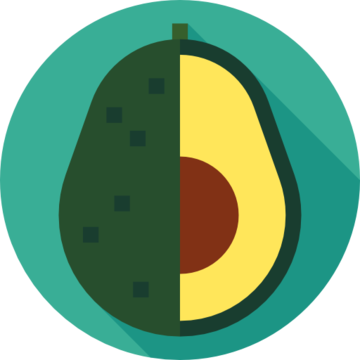 Aesthetic Avocado PNG Pic