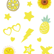Aesthetic Sticker PNG Photo