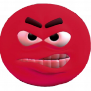 Angry Face PNG Cutout