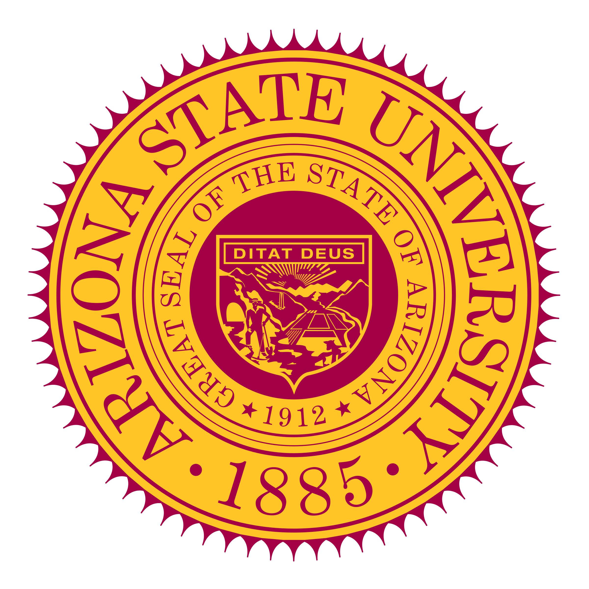 Arizona State University (ASU) Logo PNG Photo
