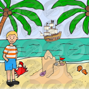 Beach Cartoon PNG File