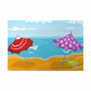 Beach Cartoon PNG Image File
