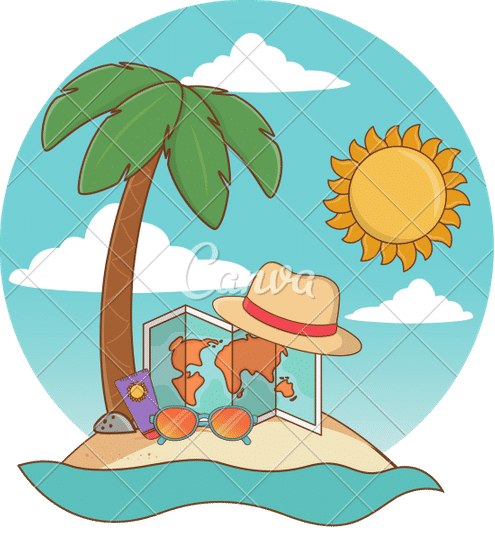 Beach Cartoon PNG