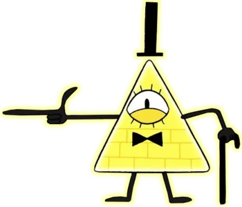 An Angry Piece Of Pizza- I Mean Bill Cipher - An Angry Piece Of Pizza- I  Mean Bill Cipher - Free Transparent PNG Clipart Images Download