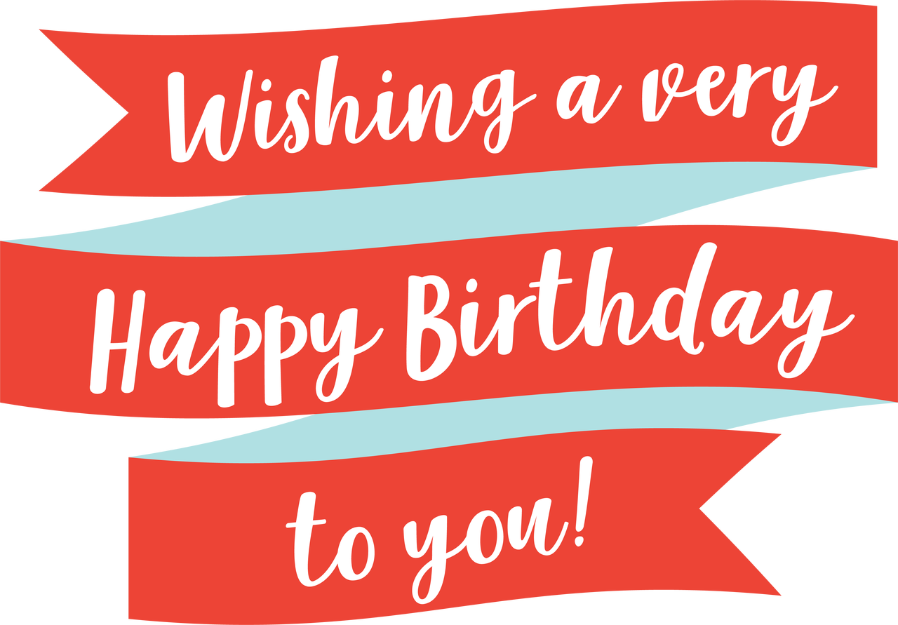 Birthday Banner PNG Clipart