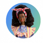 Black Barbie PNG Pic