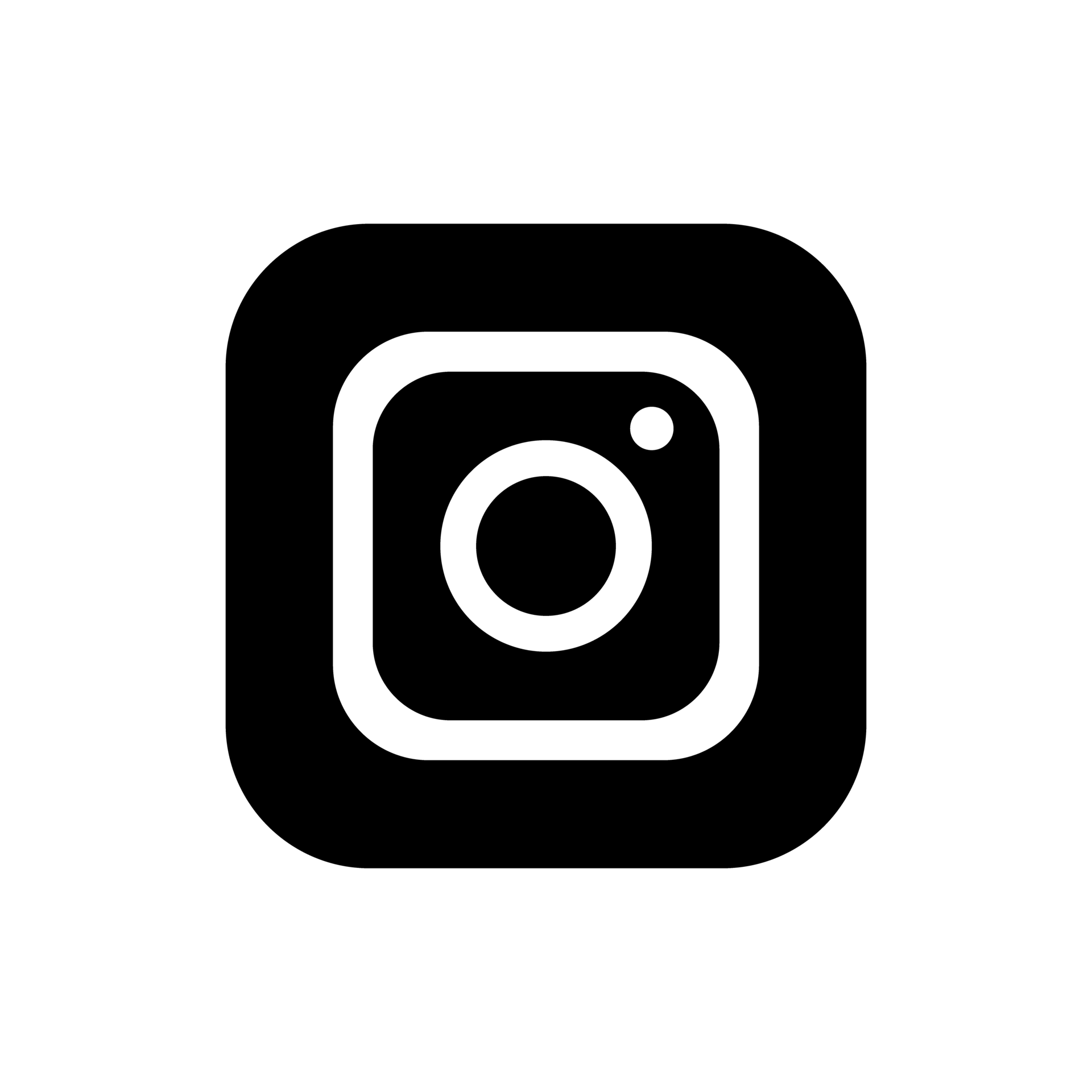 Black Instagram Logo PNG Background