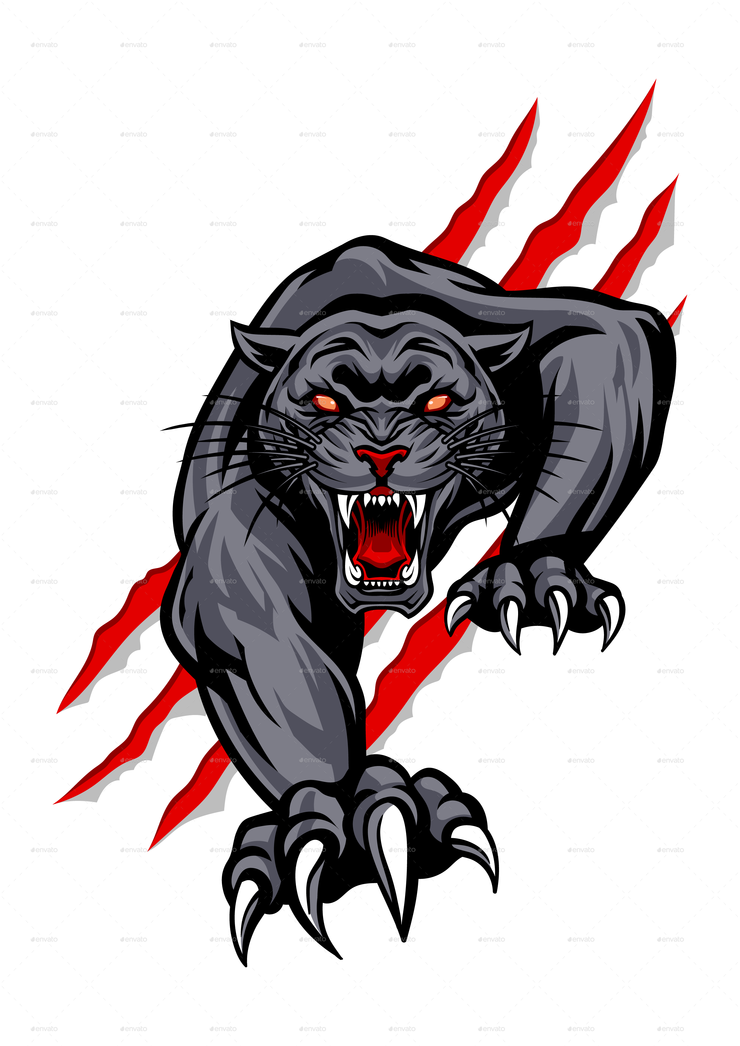 Black Panther Logo PNG Images