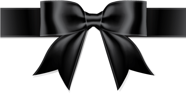 Black Ribbon PNG Clipart