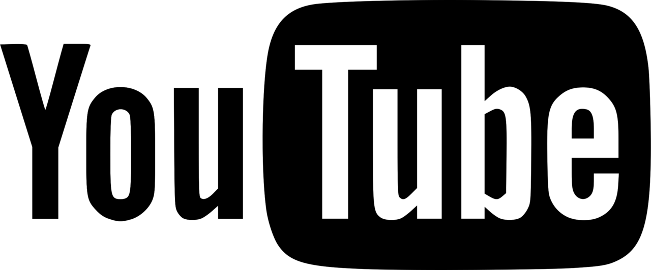 Black YouTube Logo PNG HD Image
