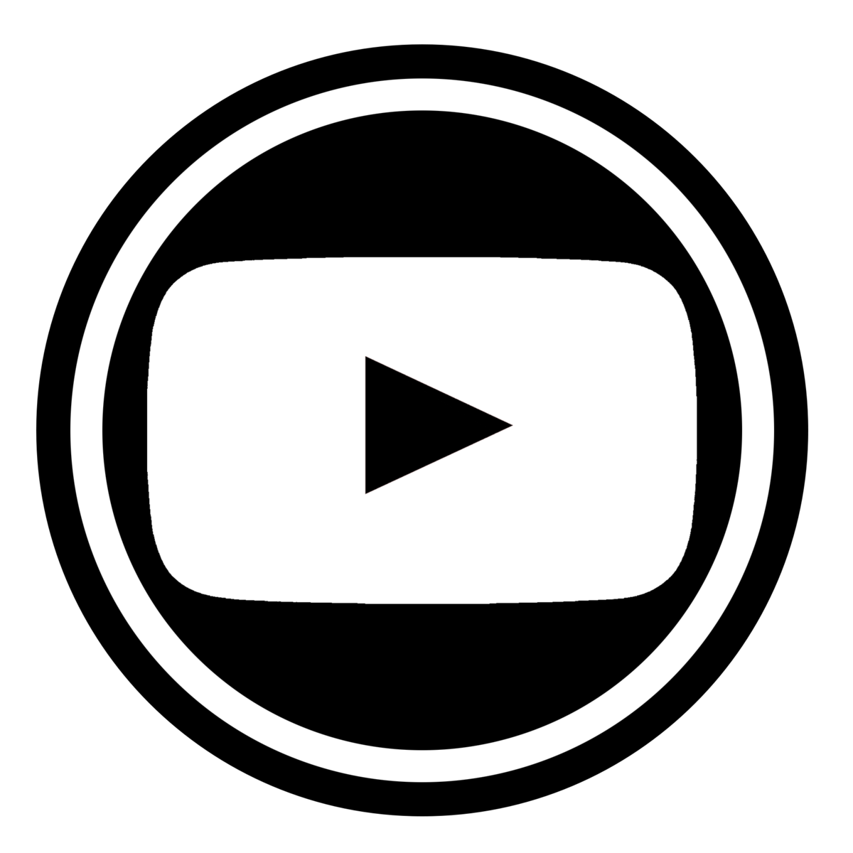 Black YouTube Logo PNG Image